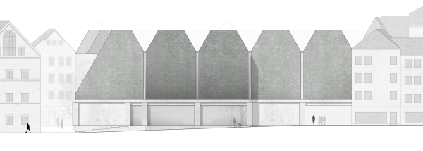 Anerkennung: Burger Rudacs Architekten (M�nchen); Ansicht Mailandsgasse