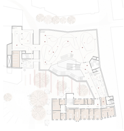 1. Preis: h4a Gessert + Randecker Architekten (Stuttgart); Grundriss 1. OG