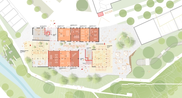 2. Rundgang: plus bauplanung; Grundriss Erdgeschoss