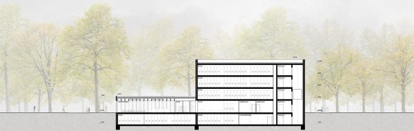 1. Preis: Riehle Koeth (Stuttgart) mit Kraft.Raum (D�sseldorf), Schnitt