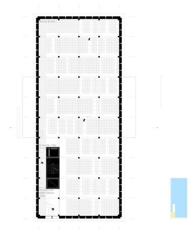 2. Preis: Nieto Sobejano Architectos (Berlin) mit La.BAR Landschaftsarchitekten (Berlin), Grundriss 1. Obergeschoss