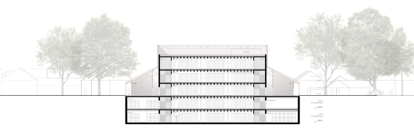 3. Preis: AFF Architekten (Berlin) mit Landschafts.Architektur Birgit Hammer (Berlin), Schnitt