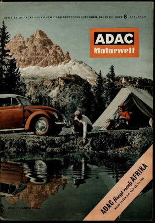 ADAC Motorwelt, Heft 8, 1956