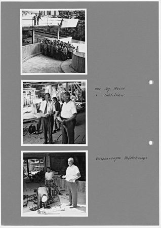 Haefeli Moser Steiger, Hochhaus zur Palme in Zrich, 195664 (Fotoalbum zum Bau der Rampe)