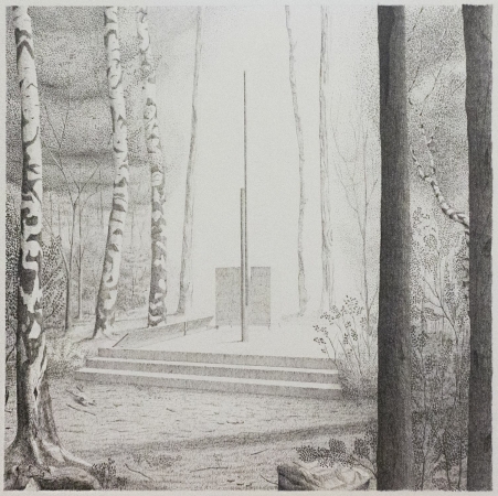 Shortlist Kategorie Handzeichnung: Trees and rocks, the shapeshifter von Alexander Warncke