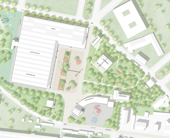 1. Preis  (und ein Preis Ideenteil): Max Dudler (Berlin) mit Studiofutura  Basta Smerghetto Veronese (Berlin)