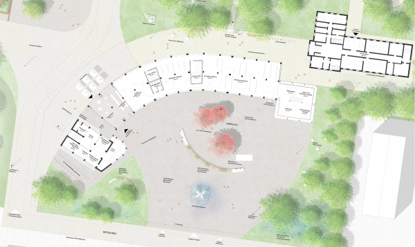 1. Preis  (und ein Preis Ideenteil): Max Dudler (Berlin) mit Studiofutura  Basta Smerghetto Veronese (Berlin)