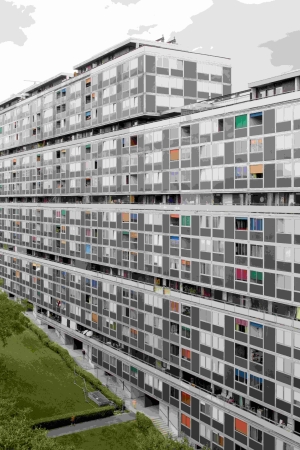 Sanierung der Cit du Lignon in Genf von Jaccaud + Associs