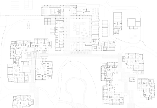 Plan der Cluster 1-200 und Gemeinschaftsflche