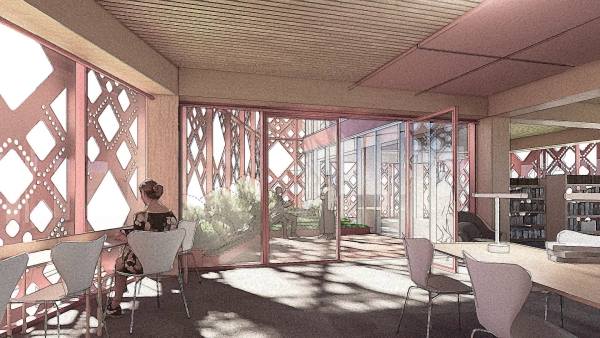 ein 4. Preis: acme (Berlin/London) mit Spacehub (London); Visualisierung