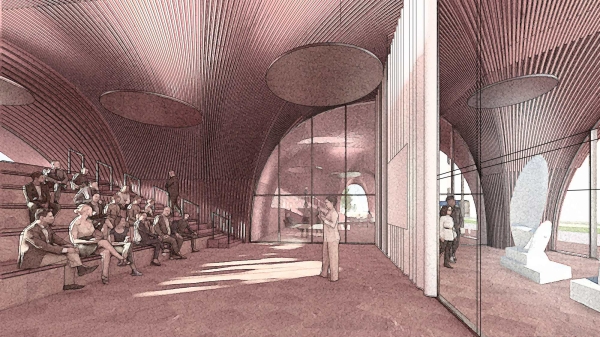 ein 4. Preis: acme (Berlin/London) mit Spacehub (London); Visualisierung