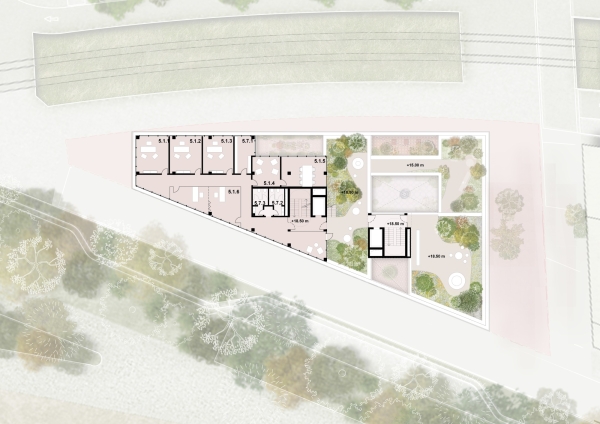 ein 4. Preis: acme (Berlin/London) mit Spacehub (London); Grundriss 10. OG