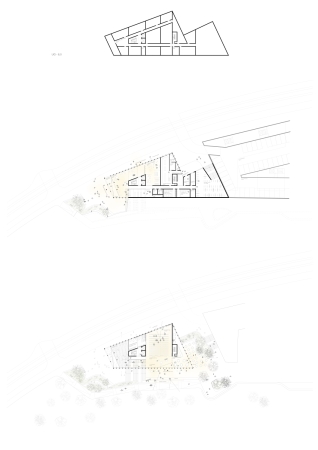 2. Preis: Yonder � Architektur und Design (Stuttgart) mit PEYKER landschaftsarchitektur (Sch�naich); Grundrisse UG und EG