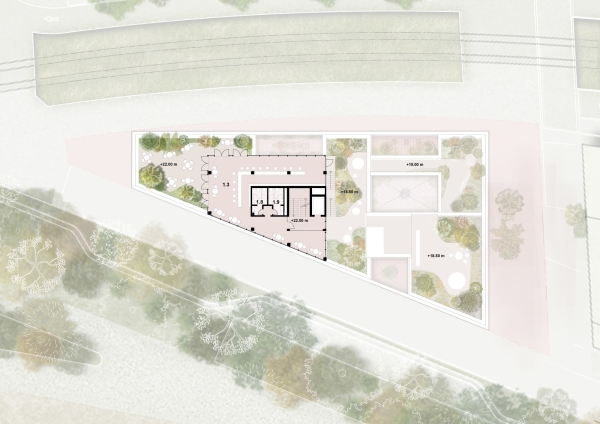 ein 4. Preis: acme (Berlin/London) mit Spacehub (London); Grundriss 11. OG