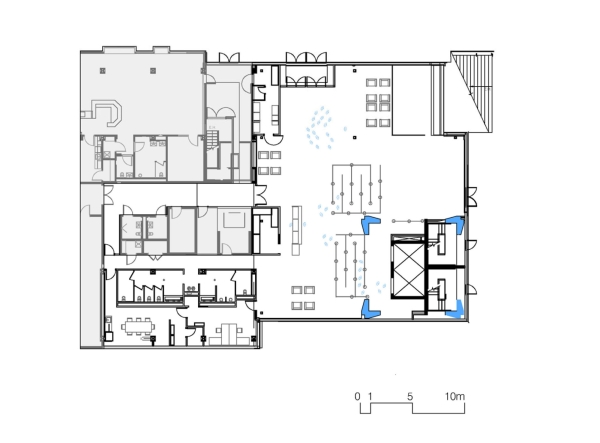 Grundriss Eingangsbereich Turm