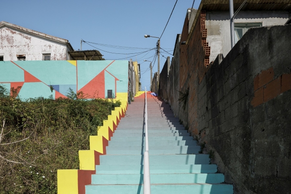 Escadinhas Fupfade von Paulo Moreira Architectures + Verkron in Matosinhos (Portugal)