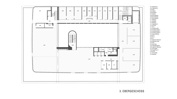Grudriss 3. Obergeschoss