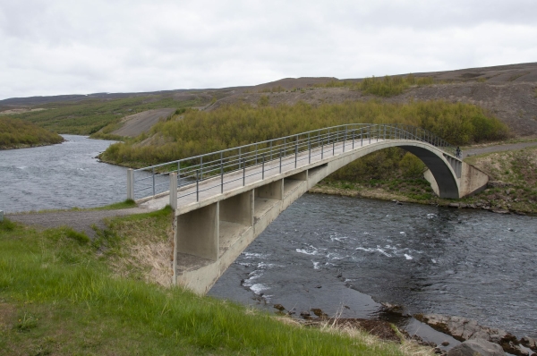Brcke ber den Fluss Fnjsk, Skgar (19061908) von Christiani & Nielsen