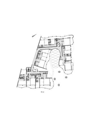 Grundriss Regelgeschoss unterer Gebudeteil