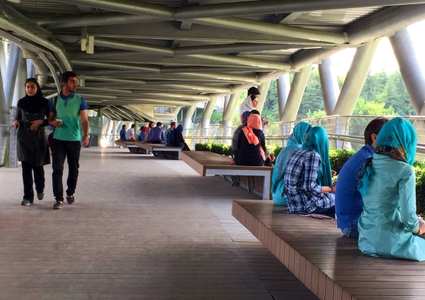 Tabiat Bridge Teheran by Leila Araghian, DIBA Tensile Architecture 34
