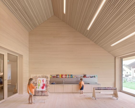 Kindergarten von Bernardo Bader Architekten in Vorarlberg