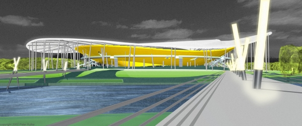 Entwurf f�r Olympiapark in Leipzig, 2002