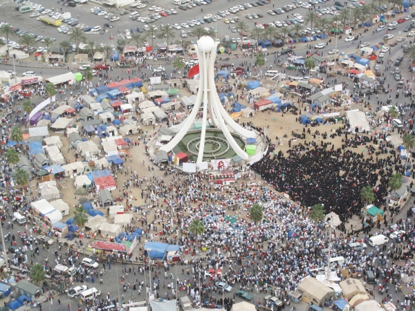 Pearl Roundabout, Bahrain, 2011. Foto: bahrain.viewbook.com, 13. Mrz 2011 (CC BY-SA 3.0)