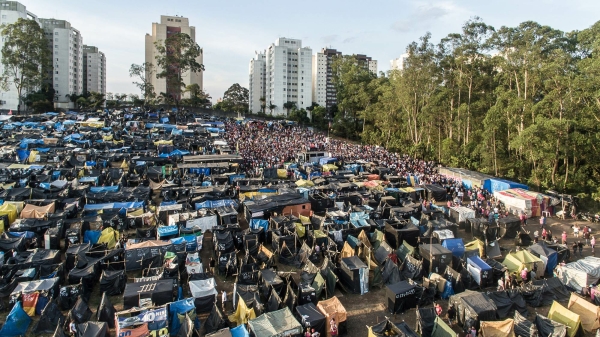 MTST-Protestcamp Povo Sem Medo, So Paulo, Brasilien, 20172018. Foto: Mdia Ninja, 1. Oktober 2017 (CC BY-NC-SA 2.0)