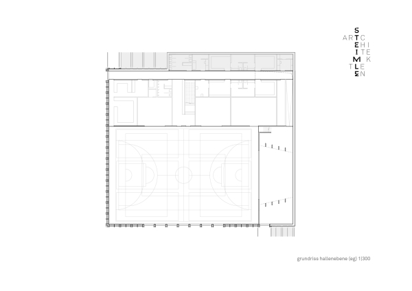 Grundriss Erdgeschoss (Hallenebene)