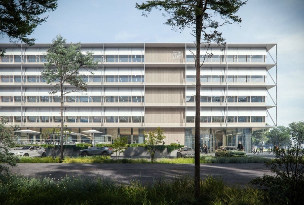 Visualisierung; Fassade ISI, Ansicht von Sden