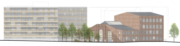 2. Preis: Dietrich Untertrifaller Architekten (M�nchen); Ansicht S�d