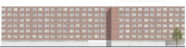 2. Preis: Dietrich Untertrifaller Architekten (M�nchen); Ansicht Nord