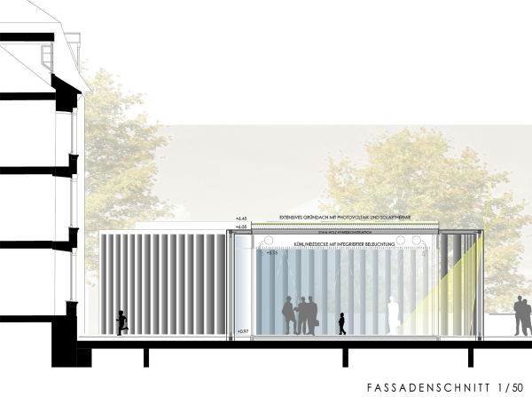 2. Preis: Brnjes Architekten (Saarbrcken); Fassade