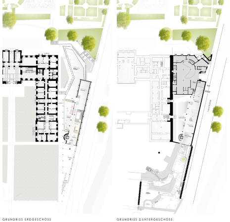 2. Preis: Br�njes Architekten (Saarbr�cken); Grundriss