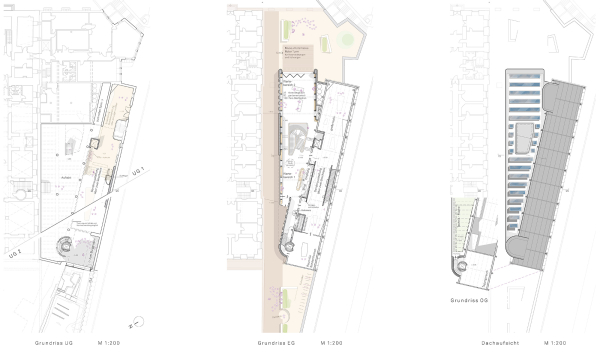 Ein 4. Preis: zwo/elf Architekten (Karlsruhe); Grundrisse