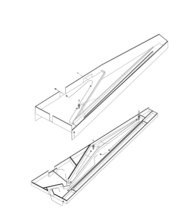 Wege-Diagramm um den Wandteppich