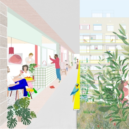 ein 3. Preis: Sophie Delhay Architecte mit Lokus Lanscape