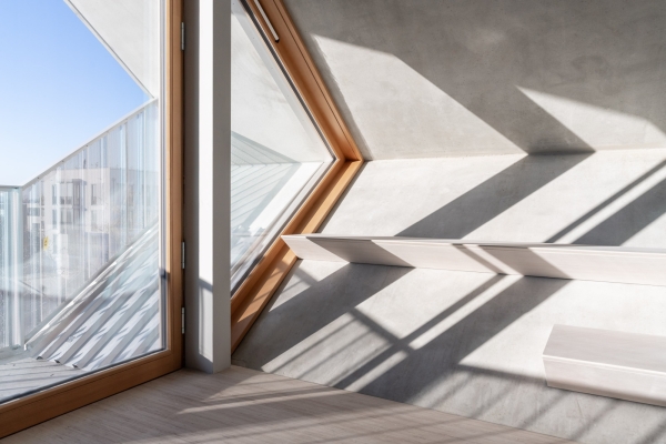 F�r die Nischen hat das B�ro Haimerl die �Dreiecke� entwickelt.