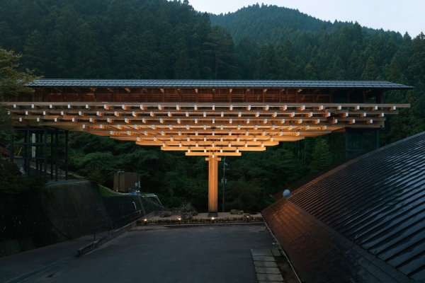 Yusuhara Wooden Bridge Museum in Yusuhara-Cho (Japan)