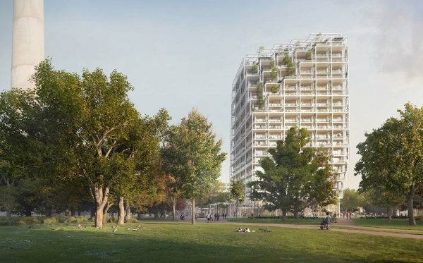 2. Preis: Studio Gang (Chicago/New York/Paris) und gernot schulz : architektur (Köln) mit Weidinger Landschaftsarchitekten (Berlin)
