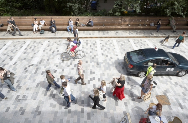 Geschftiger Straenraum in Brighton von Gehl architects, Landscape Projects, Martin Stockley Associates, 2007