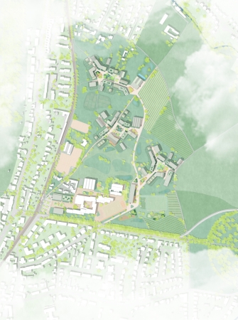 1. Preis: Architekten Venus (Hamburg) mit Greenbox Landschaftsarchitekten (Kln) und BeL Soziett fr Architektur (Kln)