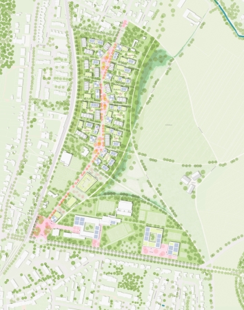 ein 3. Preis: schneider + schumacher Stdtebau (Frankfurt am Main) mit GTL Michael Triebswetter, Landschaftsarchitekt (Kassel)