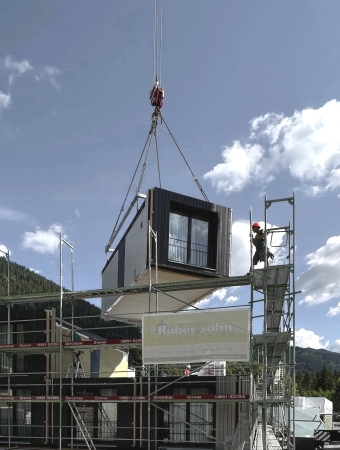 Montage der Raummodule