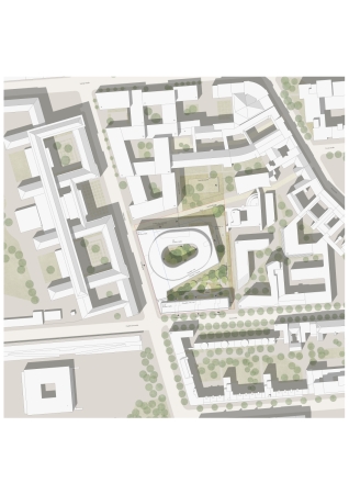 2. Preis: Winking  Froh  Architekten (Berlin/Hamburg); Lageplan