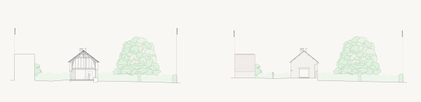 Querschnitt und Ansicht