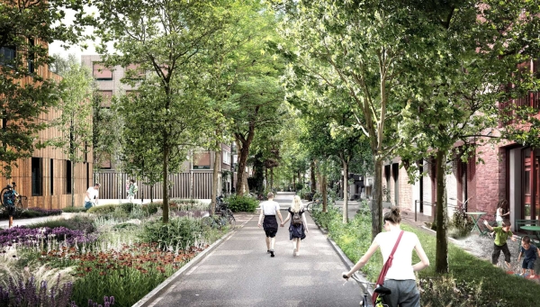 Runner Up Standort Wien: The park that reaches every home von Samuel Llovet Montardit und Paloma Mosto Zavala
