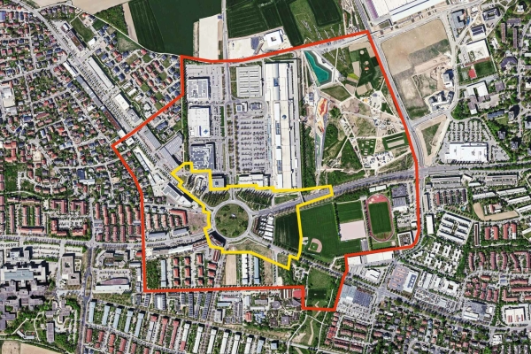 Ingolstadt: Luftbild vom Wettbewerbsgebiet