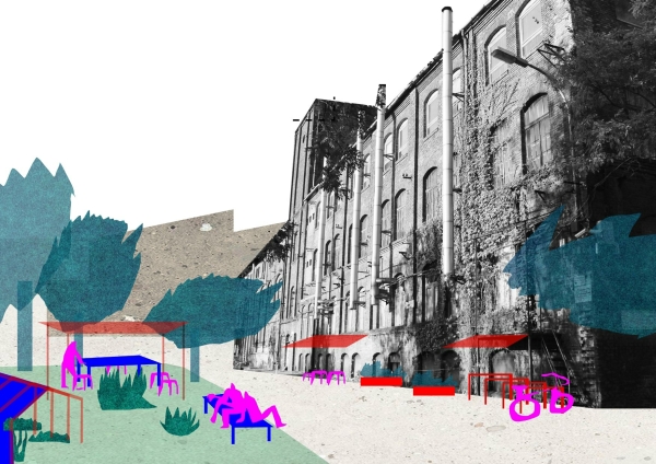 Rising Star / Regaining a sense of belonging/ 1. Preis: Das Projekt schafft einen multifunktionalen Raum, indem ein vierstckiges Gebude in einem alten Industriegebiet in Budapest renoviert wird.