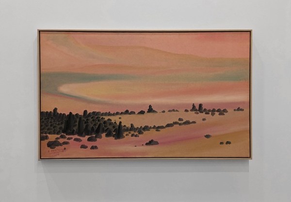 Der bereits 2005 verstorbene libanesische Maler Aref El Rayess ist mit Bildern vertreten, die an Science Fiction-Illustrationen denken lassen.